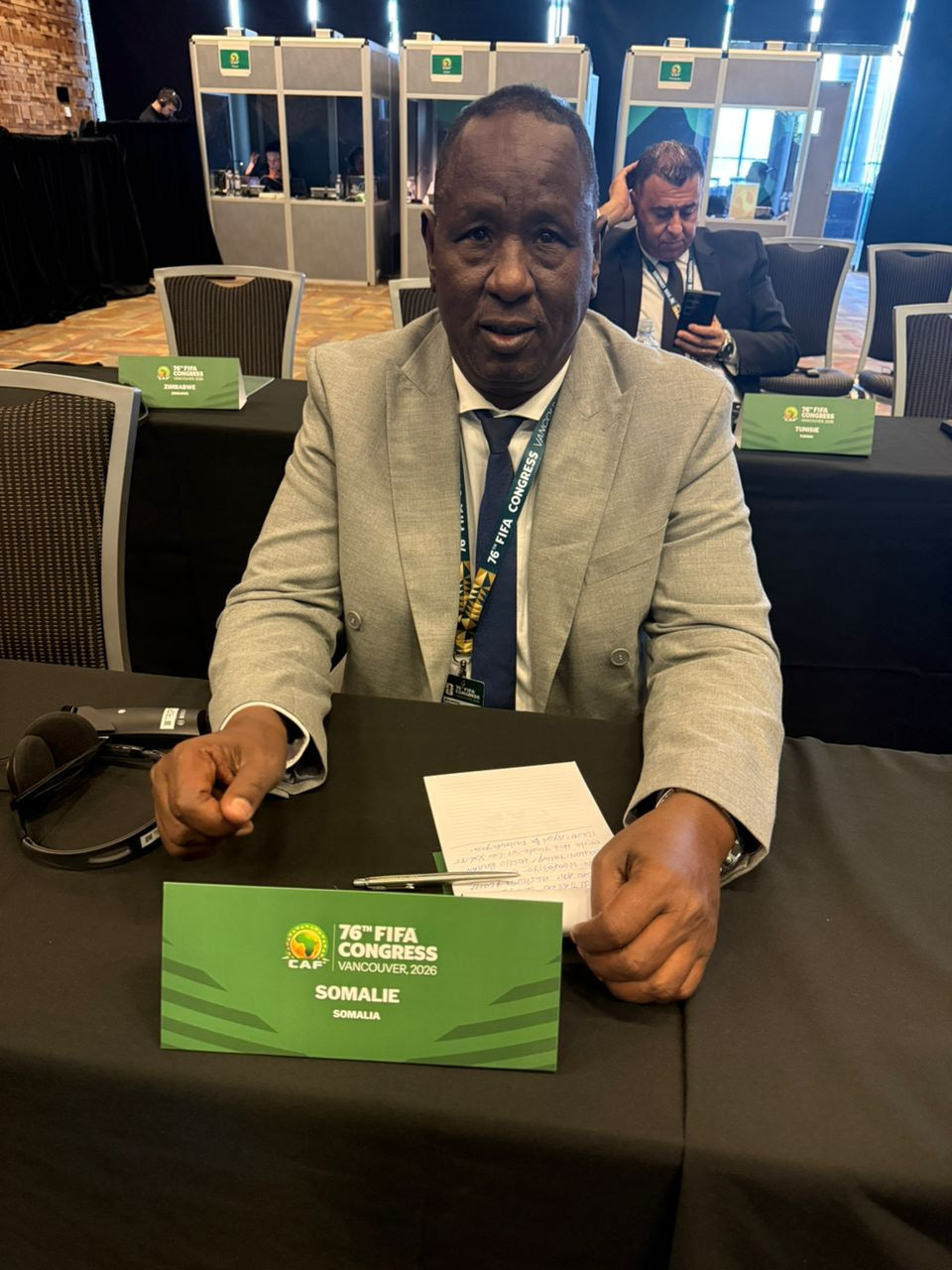 Guddoomiyaha Xiriirka Kubadda Cagta Soomaaliya oo ka qayb galaya Shirweynaha 76-aad ee  FIFA Congress