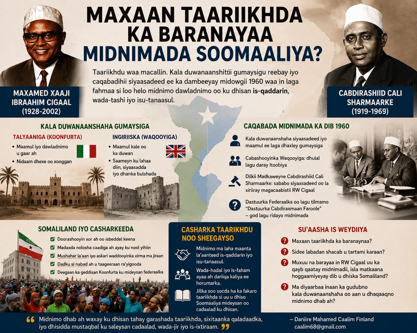 Two Colonies, One Nation: What History Teaches Us About Somali Unity